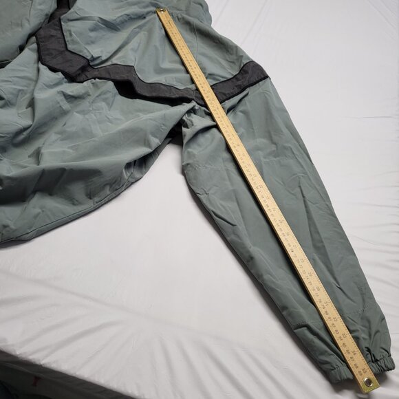 Vintage Mens Army Jacket Size Large Full Zip Windbreaker Pockets Vented Lined - Picture 16 of 16